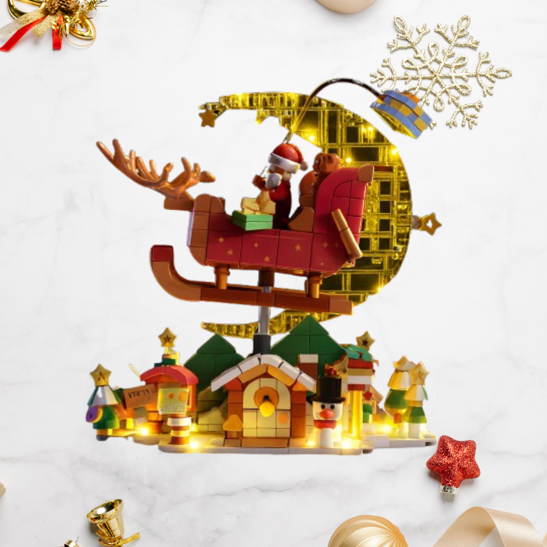 Santa Claus in a sleeping bag | Building blocks