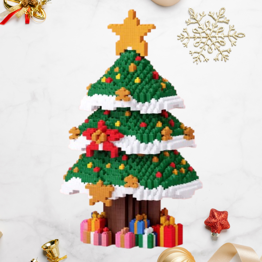 Christmas tree with star | Building blocks