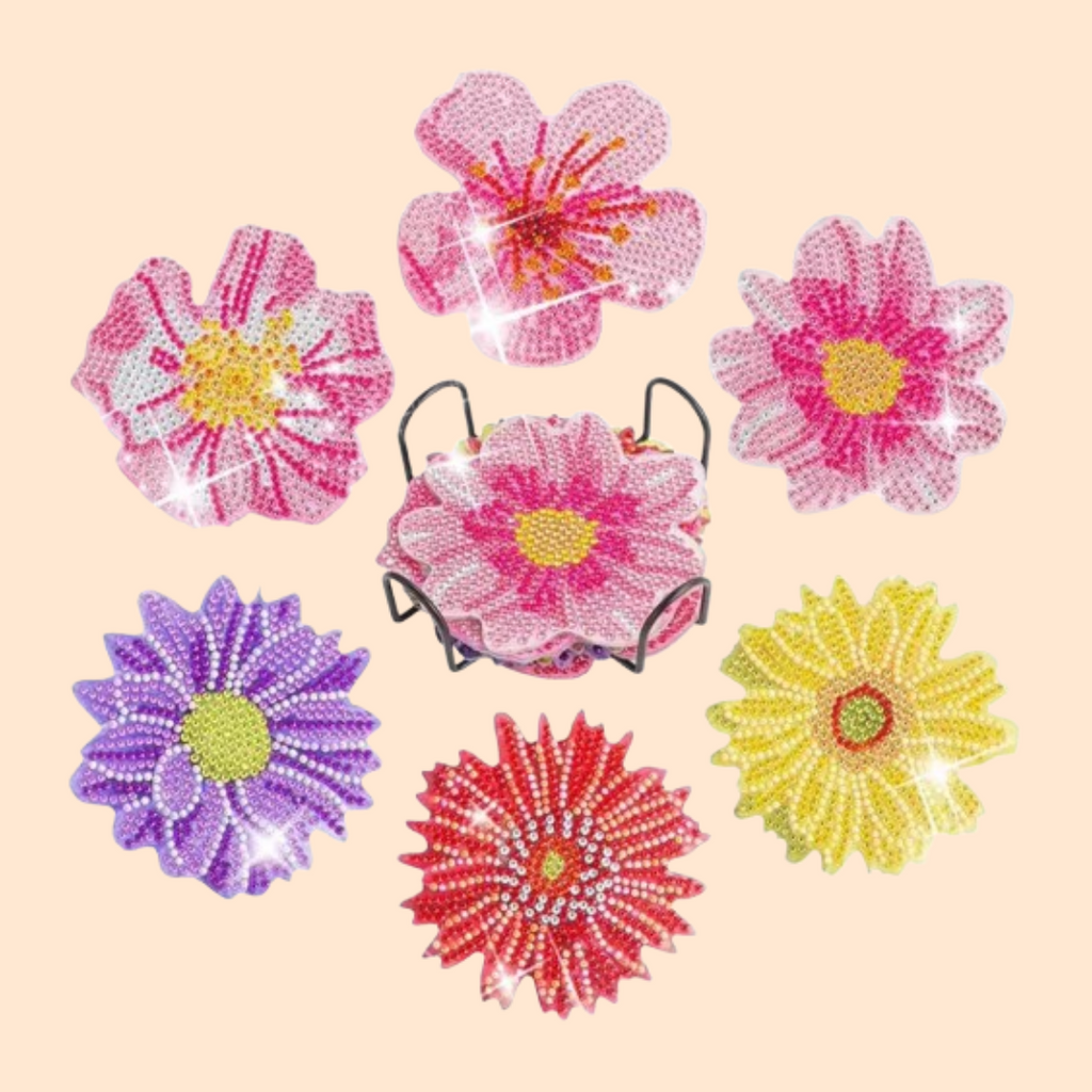 Coasters | Flowers | Diamond painting