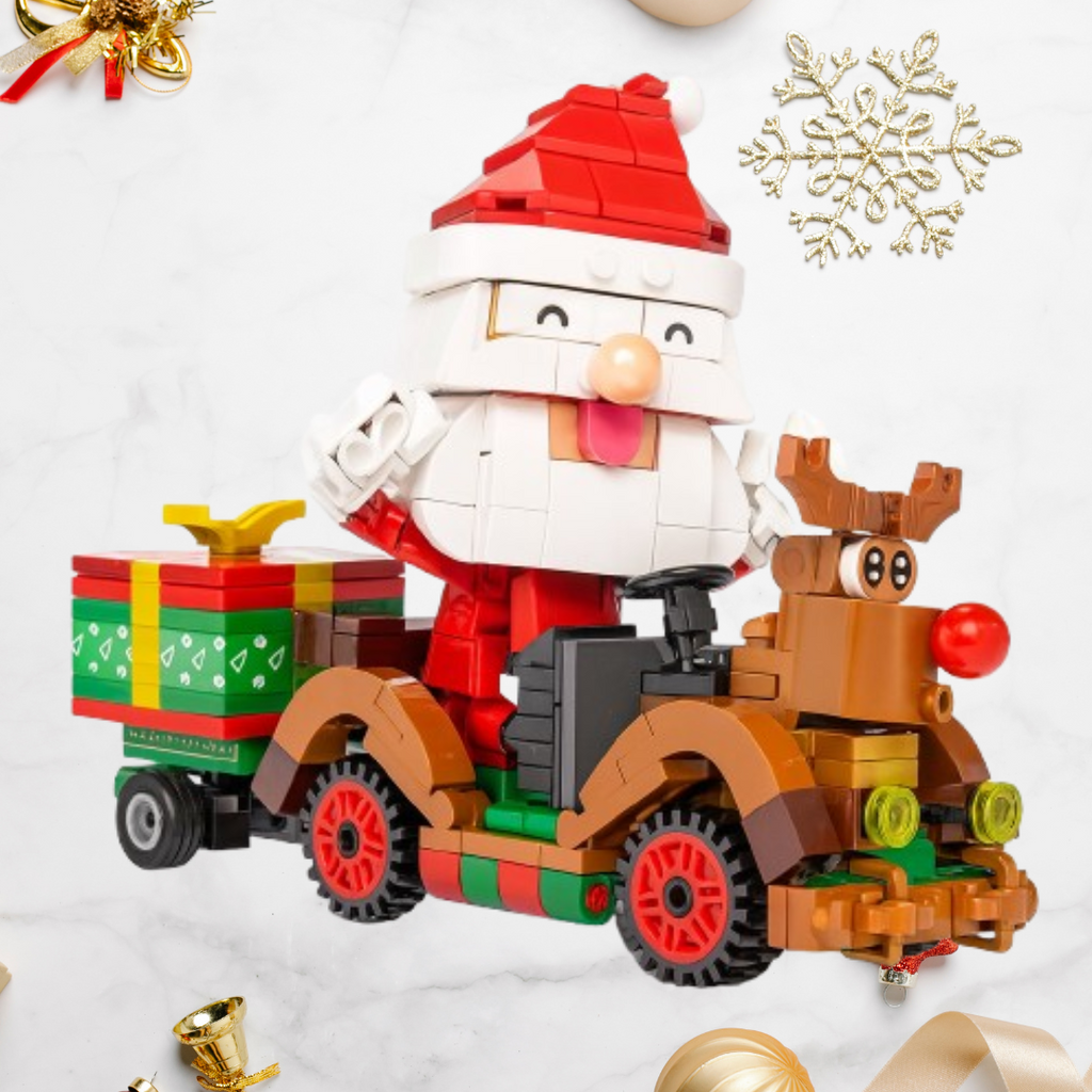 Santa Claus on Car | Building Blocks