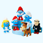 Blue Little Figures | Building Blocks