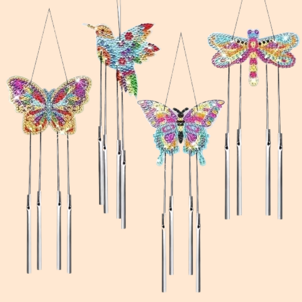 Butterflies Wind Chime | Diamond Painting