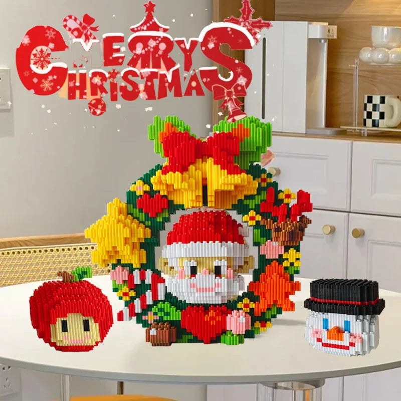 Christmas Wreath Figures | Building Blocks