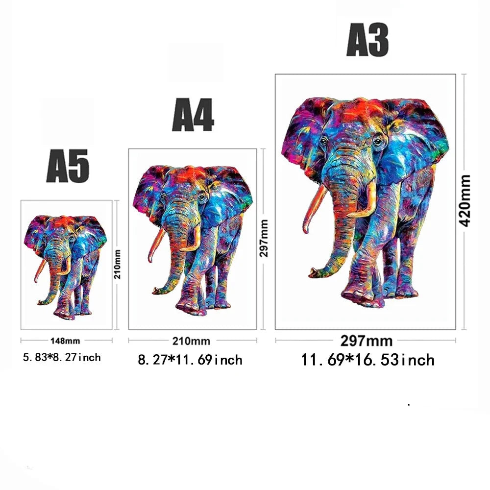 Beautiful Elephant | Wooden Puzzle