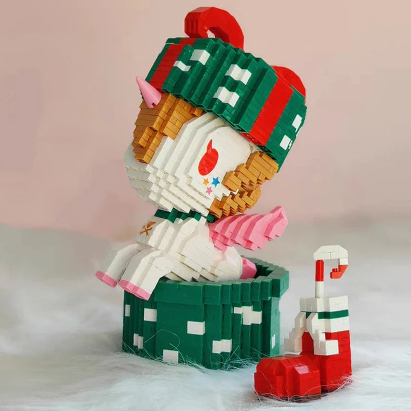 Unicorn in a gift | Building blocks
