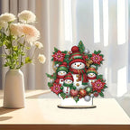 5D Snowmen Family | Diamond Painting