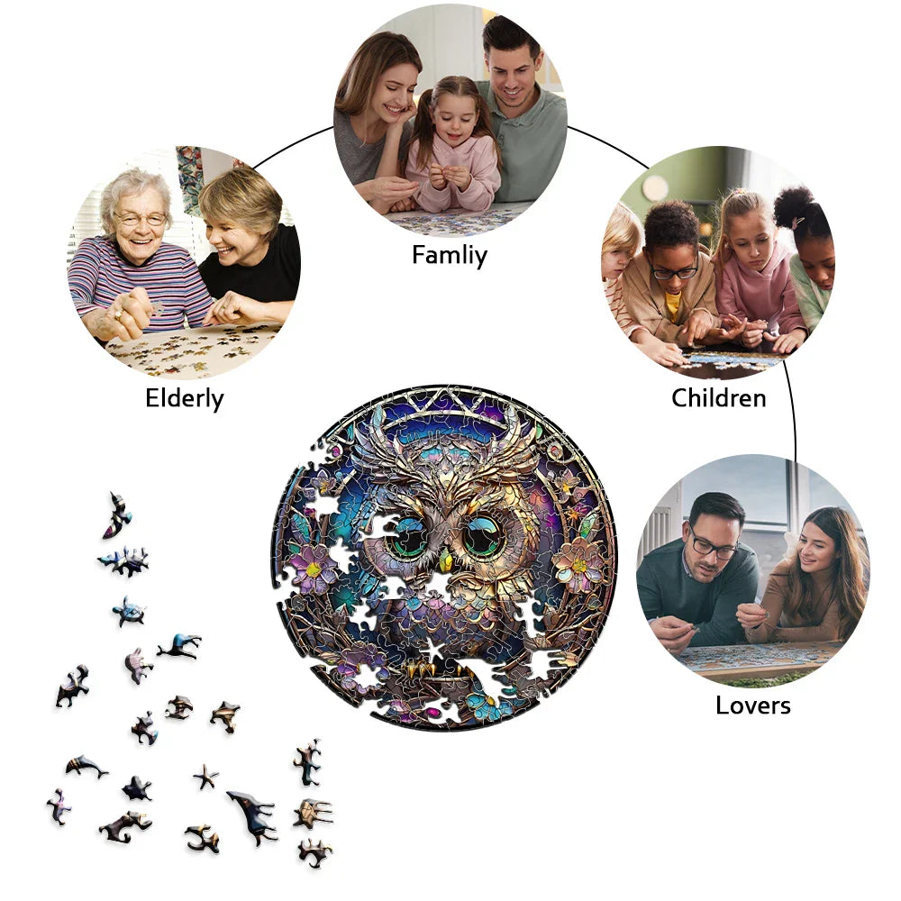 Funny Owl | Wooden Puzzle