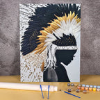 Woman with a Varen crown | Number Painting