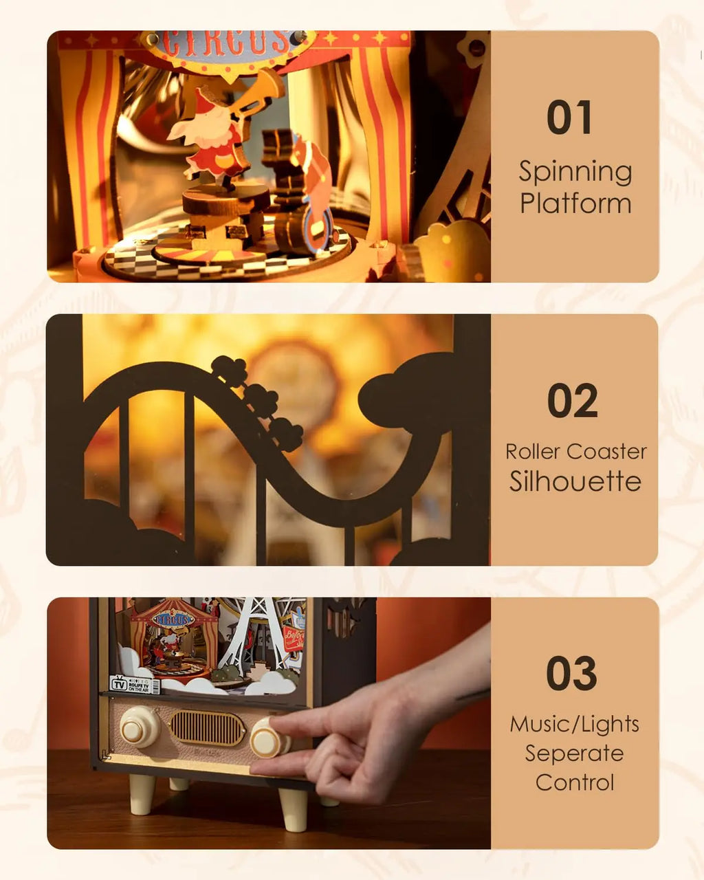 Carnival Music Box | Wooden Building Kits
