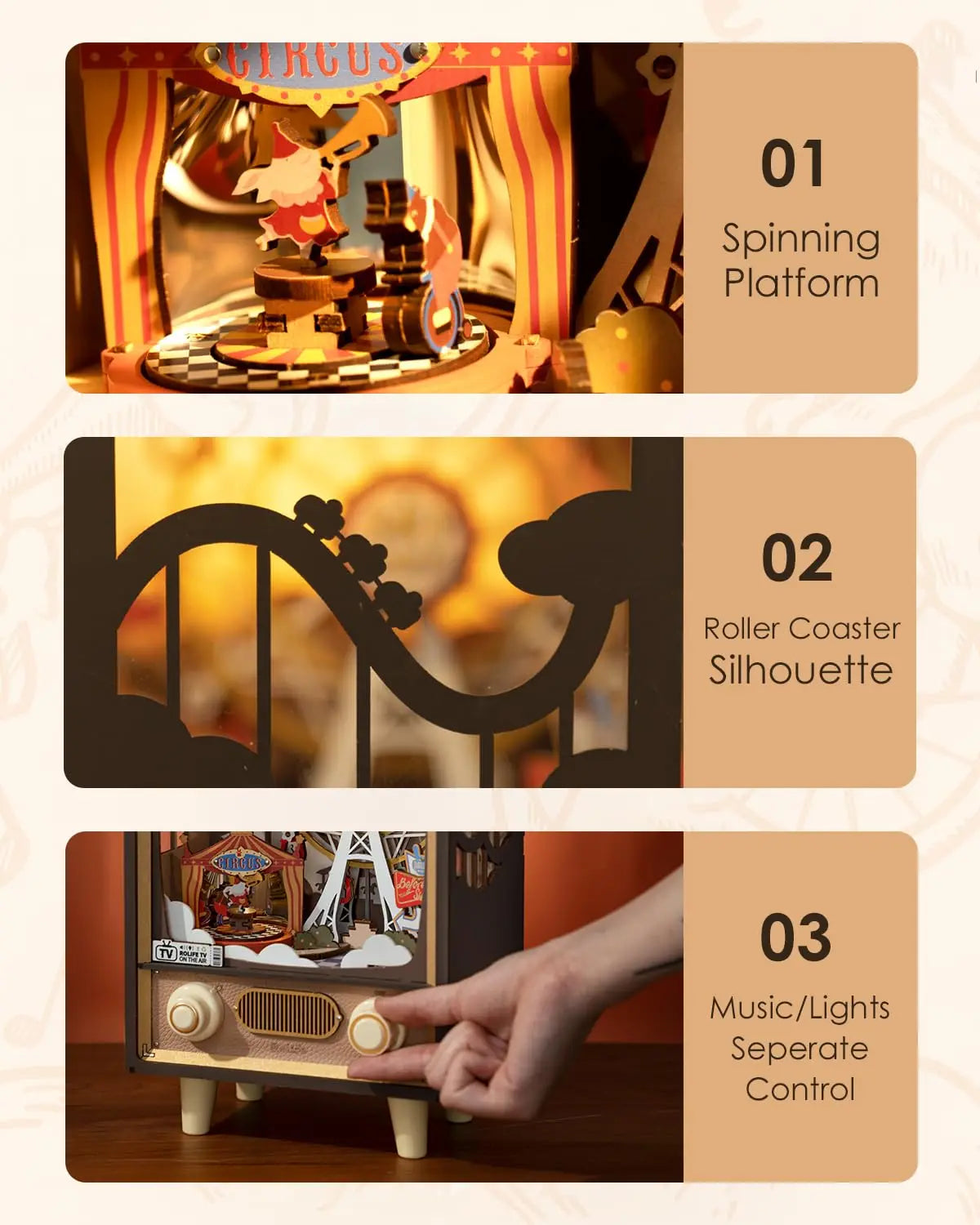 Carnival Music Box | Wooden Building Kits