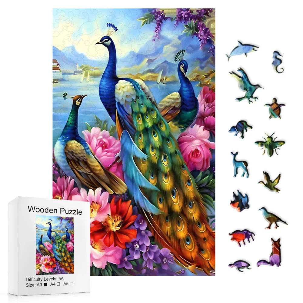 Peacocks | Wooden Puzzle