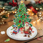 3D Santa Claus next to the Christmas tree | Diamond painting