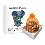 Blue Elephant | Wooden Puzzle