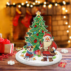 3D Santa Claus next to the Christmas tree | Diamond painting