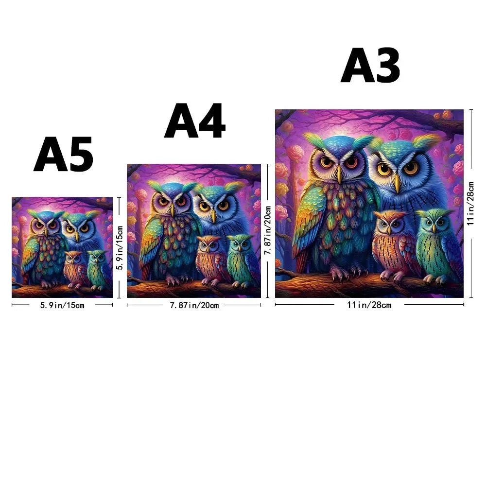 Owl Family | Wooden Puzzle