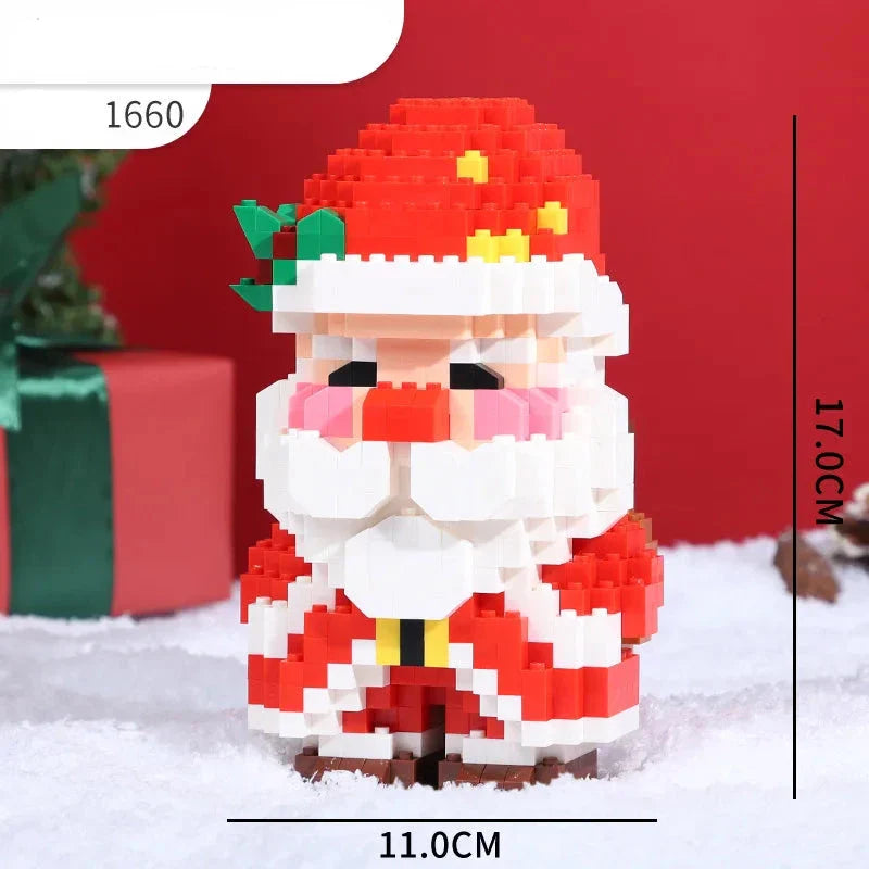 Santa Claus with angels | Building blocks