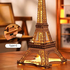 Eiffel Tower at Night | Wooden Construction Kits