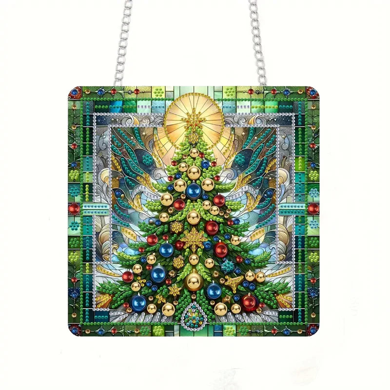 Christmas Tree | Door Hanger | Diamond Painting