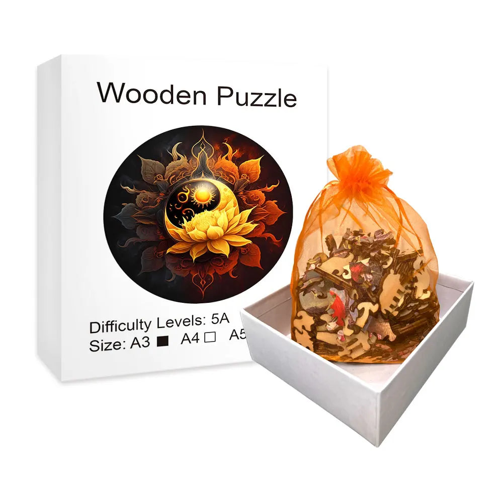 Moon Flowers | Wooden Puzzle