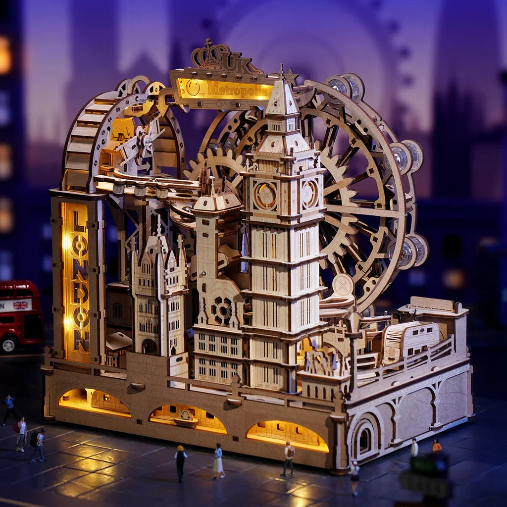 London 3D Marble Run | Wooden Building Kits