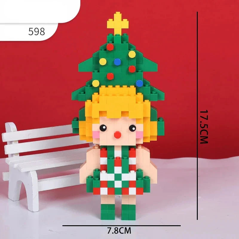 Santa Claus with angels | Building blocks