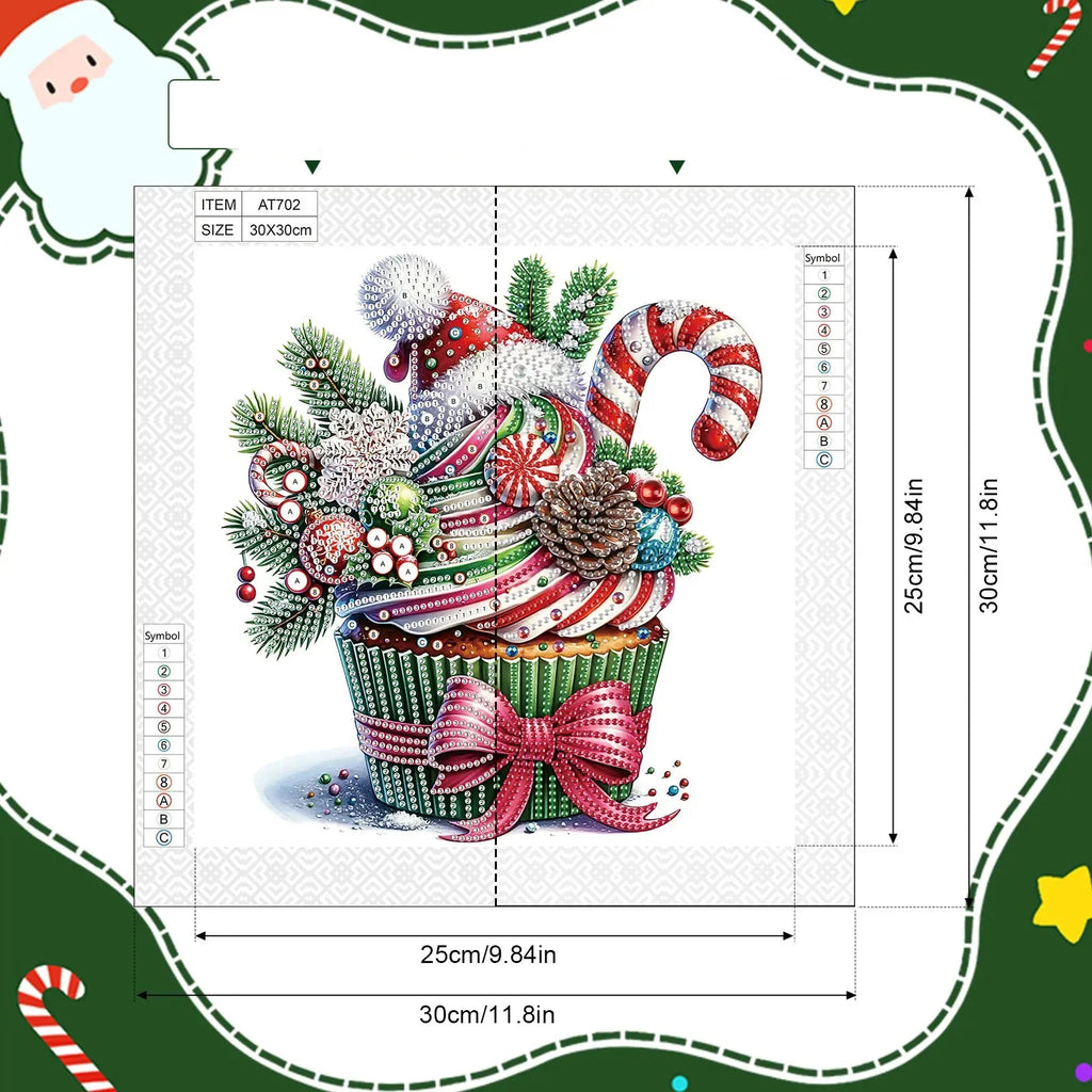 Christmas Cupcake | Diamond Painting