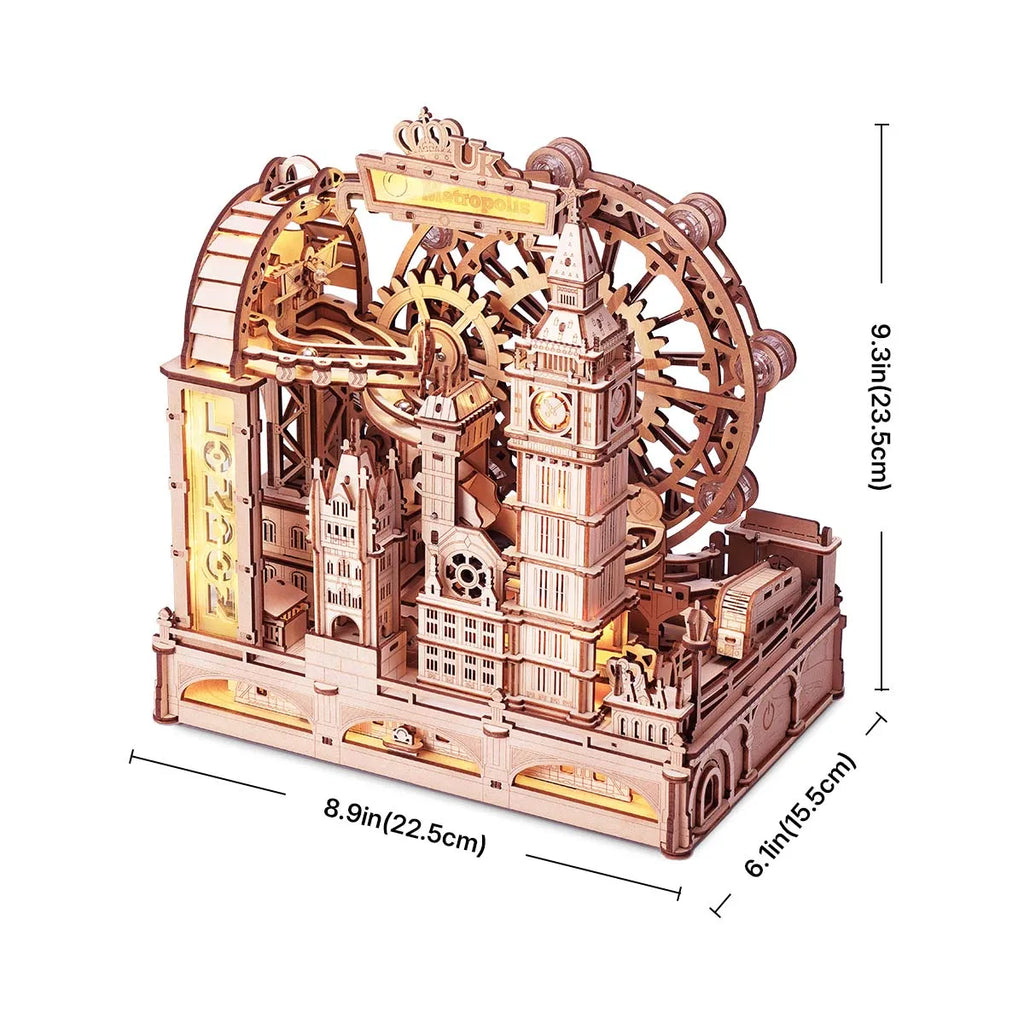 London 3D Marble Run | Wooden Building Kits
