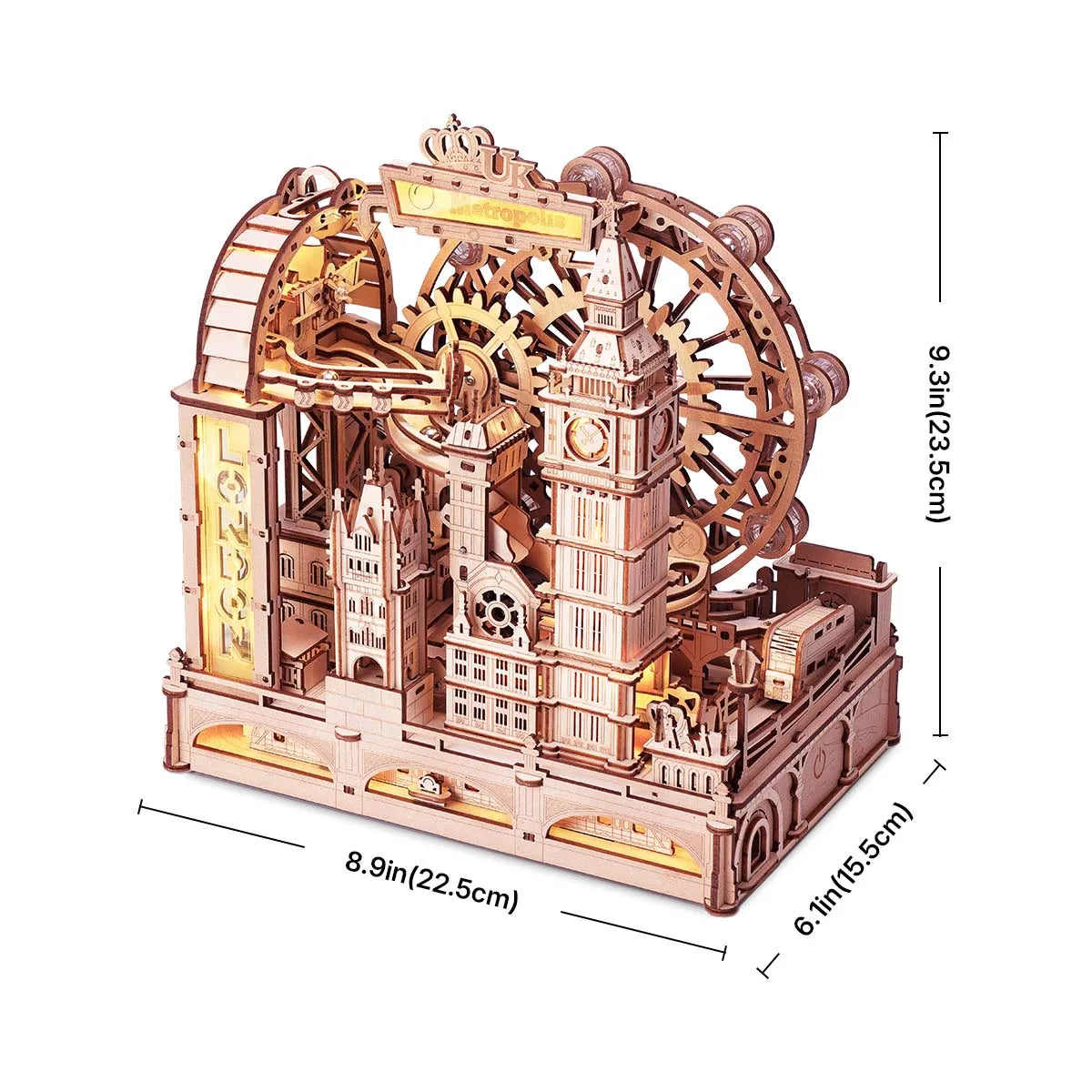 London 3D Marble Run | Wooden Building Kits