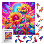 Joyful Sunflowers | Wooden Puzzle