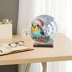 Bird with Christmas hat | Calendar | Diamond painting