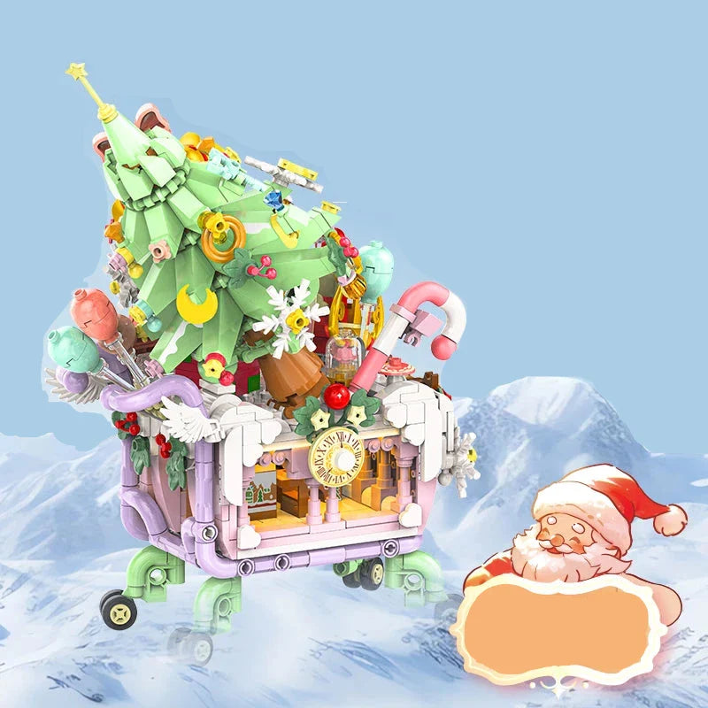 Christmas shopping cart | Building blocks