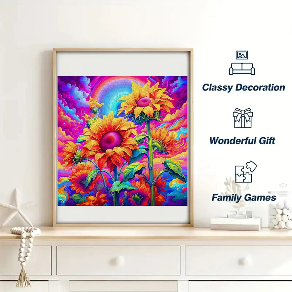 Joyful Sunflowers | Wooden Puzzle
