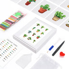 12 Mini Diamond Paintings | Plants | Diamond Painting