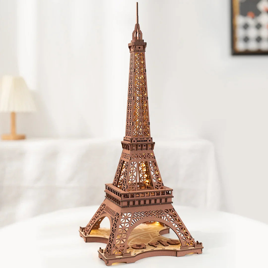 Eiffel Tower at Night | Wooden Construction Kits