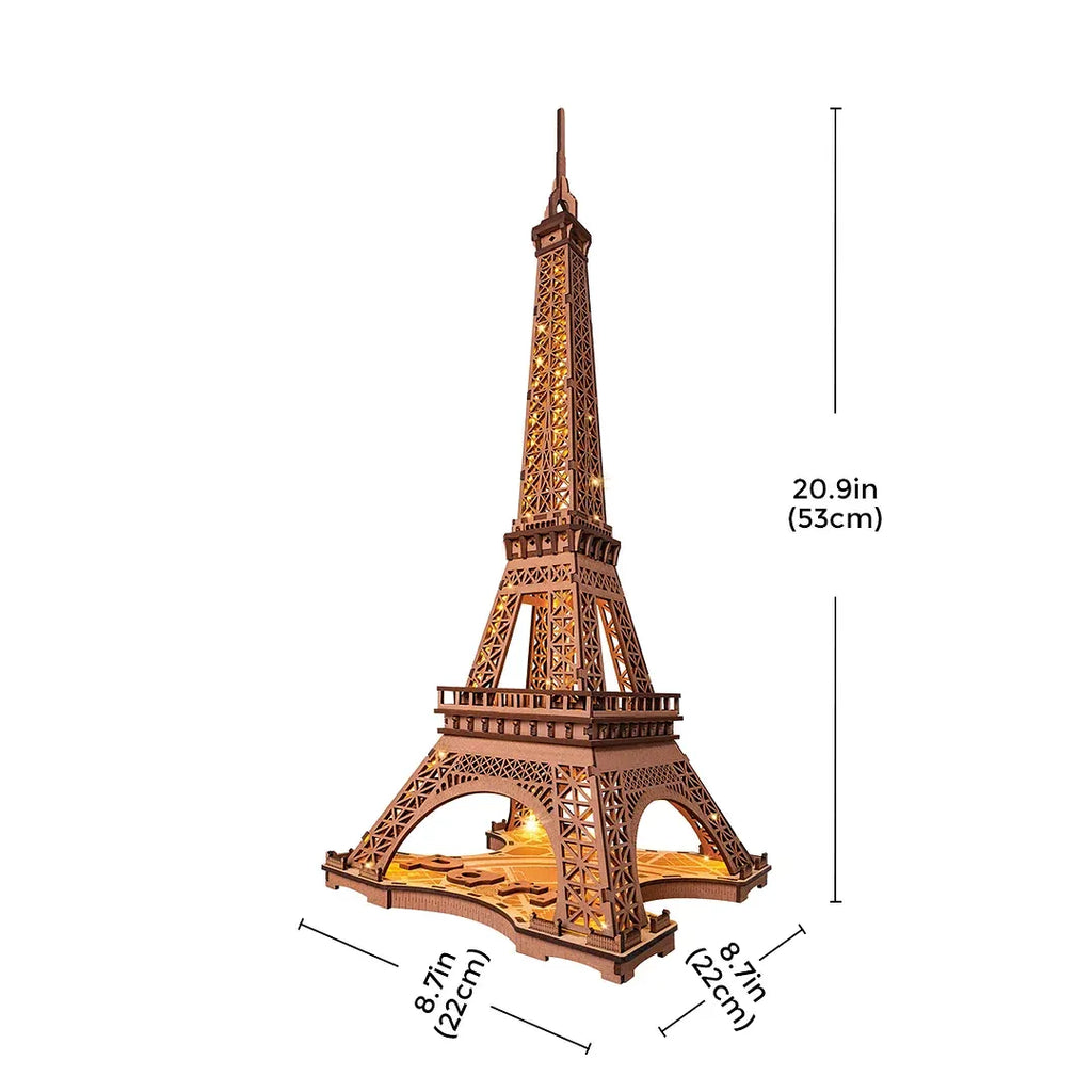 Eiffel Tower at Night | Wooden Construction Kits