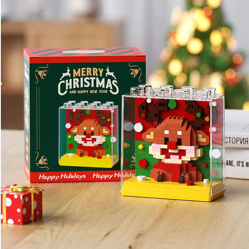 Christmas figures in blocks | Building bricks