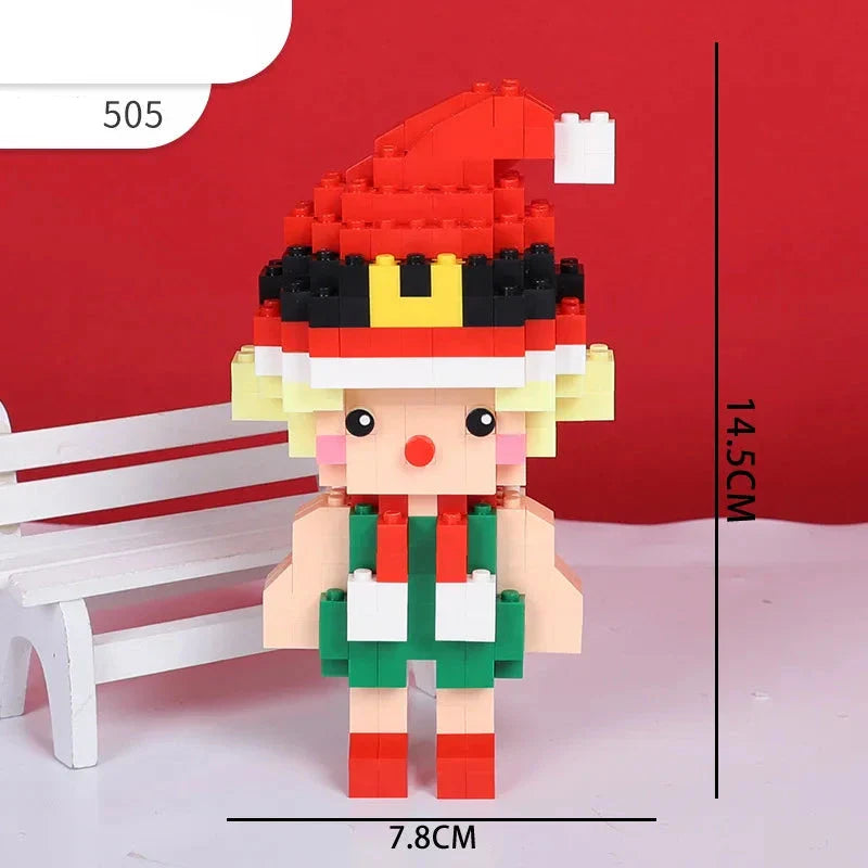 Santa Claus with angels | Building blocks