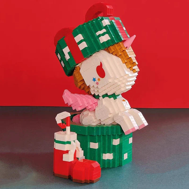 Unicorn in a gift | Building blocks