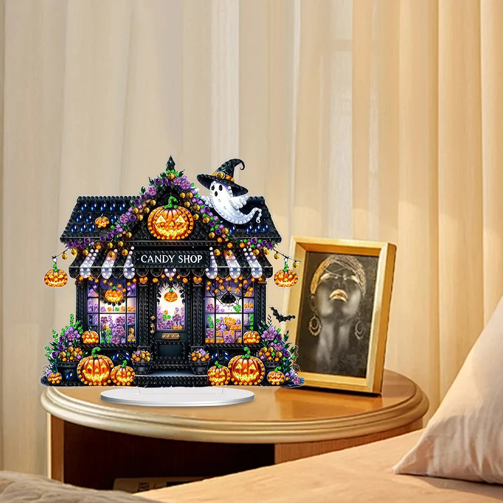 5D Halloween Snow House | Diamond Painting