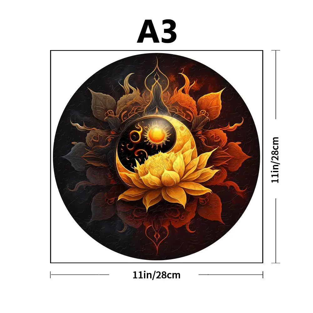 Moon Flowers | Wooden Puzzle