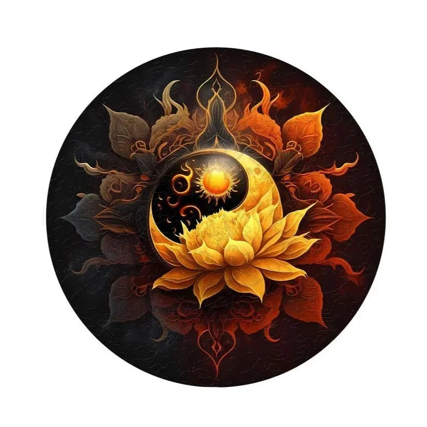 Moon Flowers | Wooden Puzzle