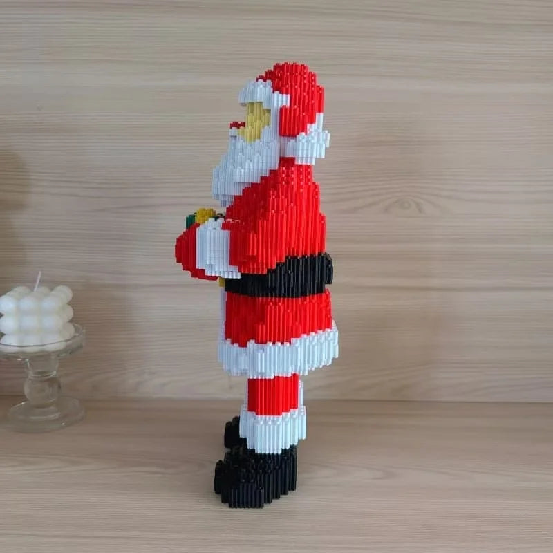 Santa Claus with Gift | Building Blocks