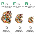 Horse with Flowers | Wooden Puzzle