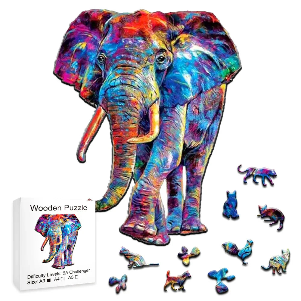 Beautiful Elephant | Wooden Puzzle