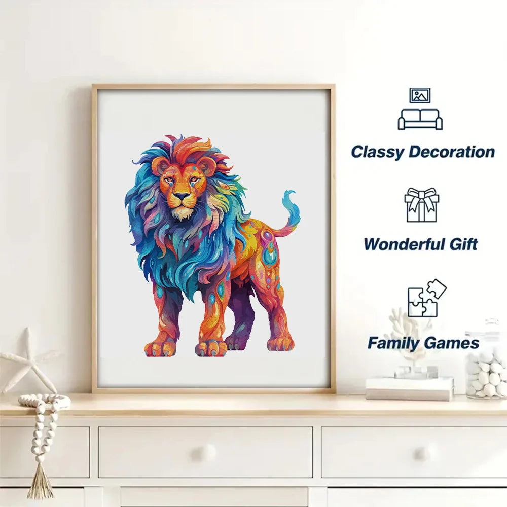 Cool Lion | Wooden Puzzle