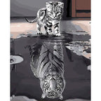 Kitten White Tiger | Paint by Numbers
