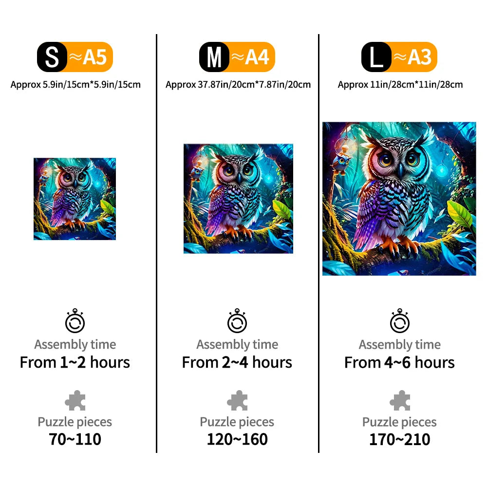 Owl in Tree | Wooden Puzzle