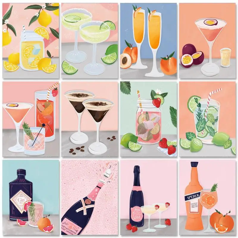 Delicious Drinks | Paint by Numbers