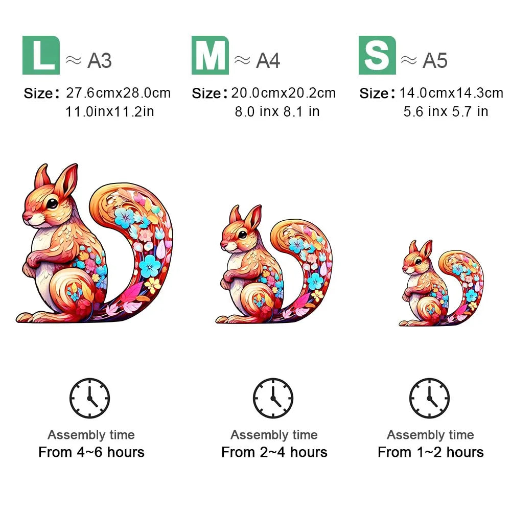 Squirrel | Wooden Puzzle