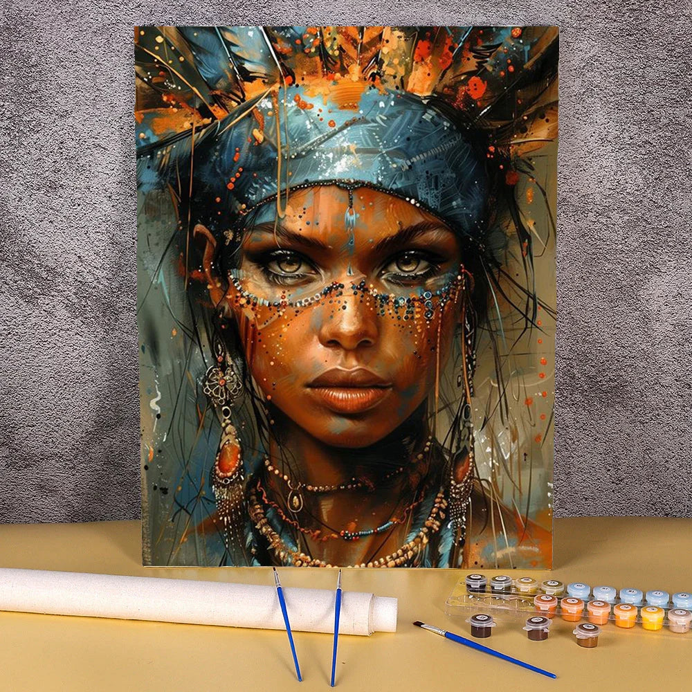 Spiritual Warrior - Painting by Number